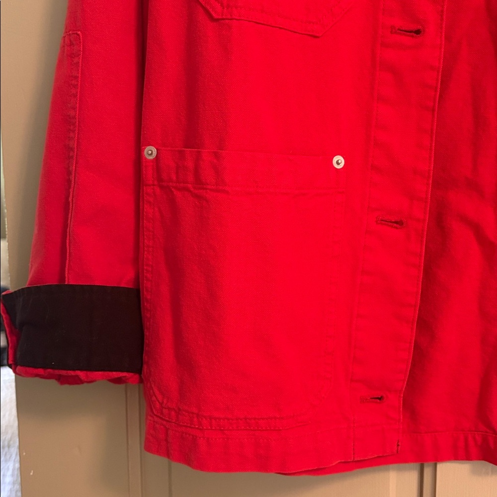Vital Zara Red barn Jacket with Black Collar never worn XS - Picture 4 of 8